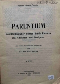 Cossar Ranieri Mario: Parentium. Kunsthistorischer Führer durch Parenzo mit Ansichten und Stadtplan